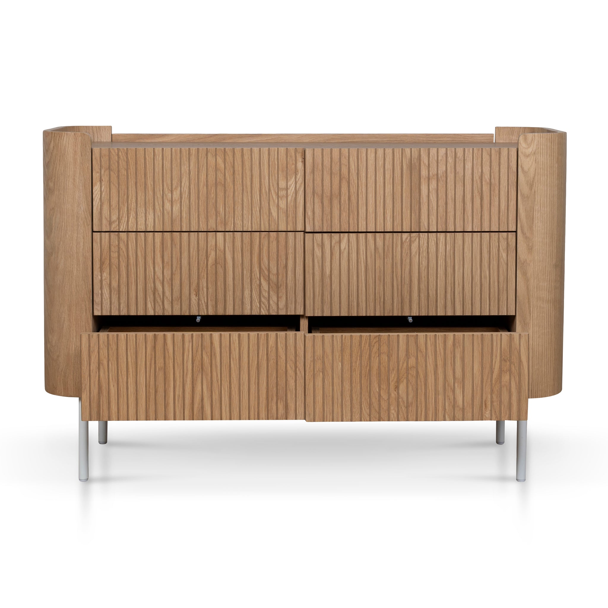 Gemma 1.2m Chest of Drawers - Natural Drawer KD-Core
