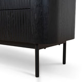 Gemma 1.2m Chest of Drawers - Full Black Drawer KD-Core