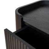 Gemma 1.2m Chest of Drawers - Full Black Drawer KD-Core