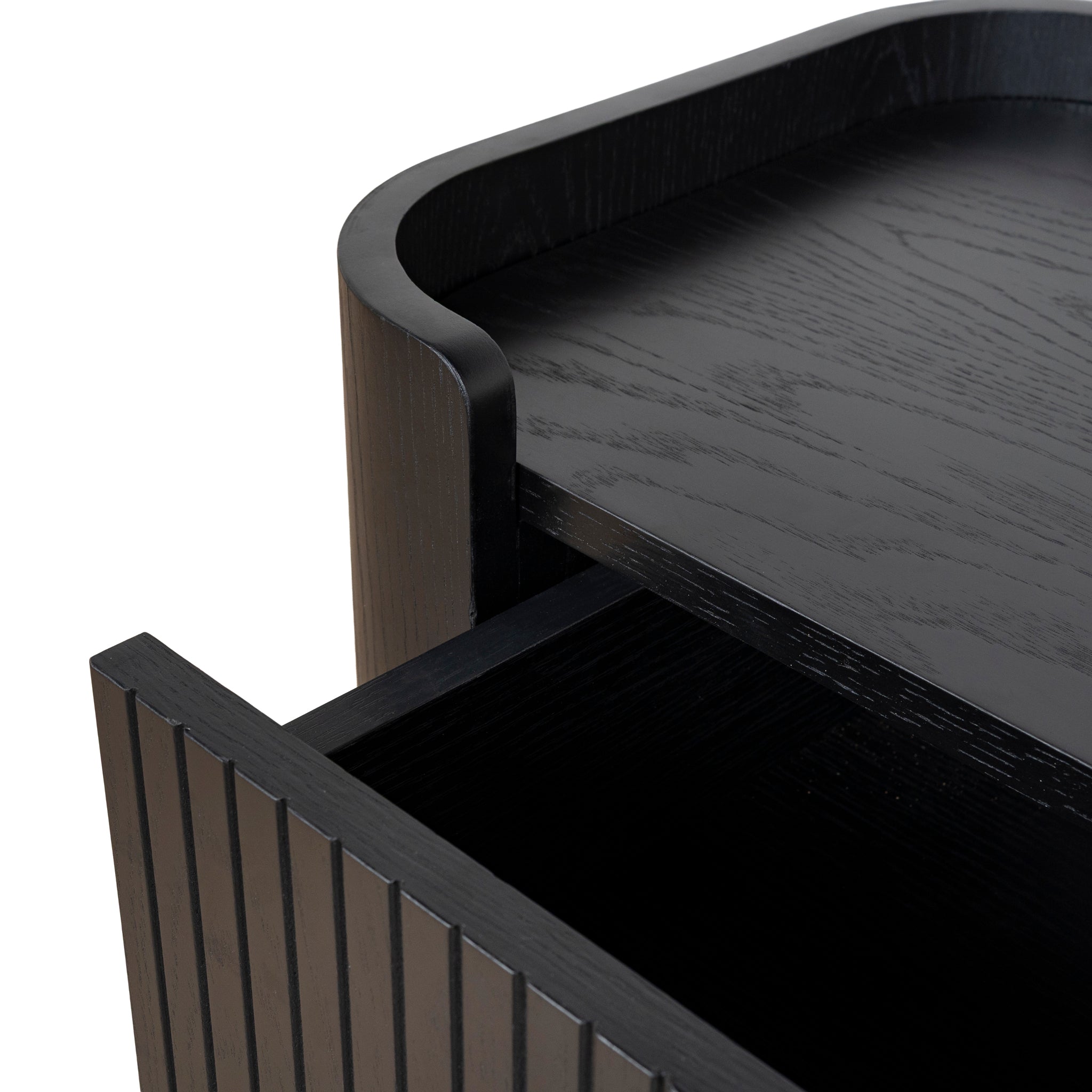 Gemma 1.2m Chest of Drawers - Full Black Drawer KD-Core