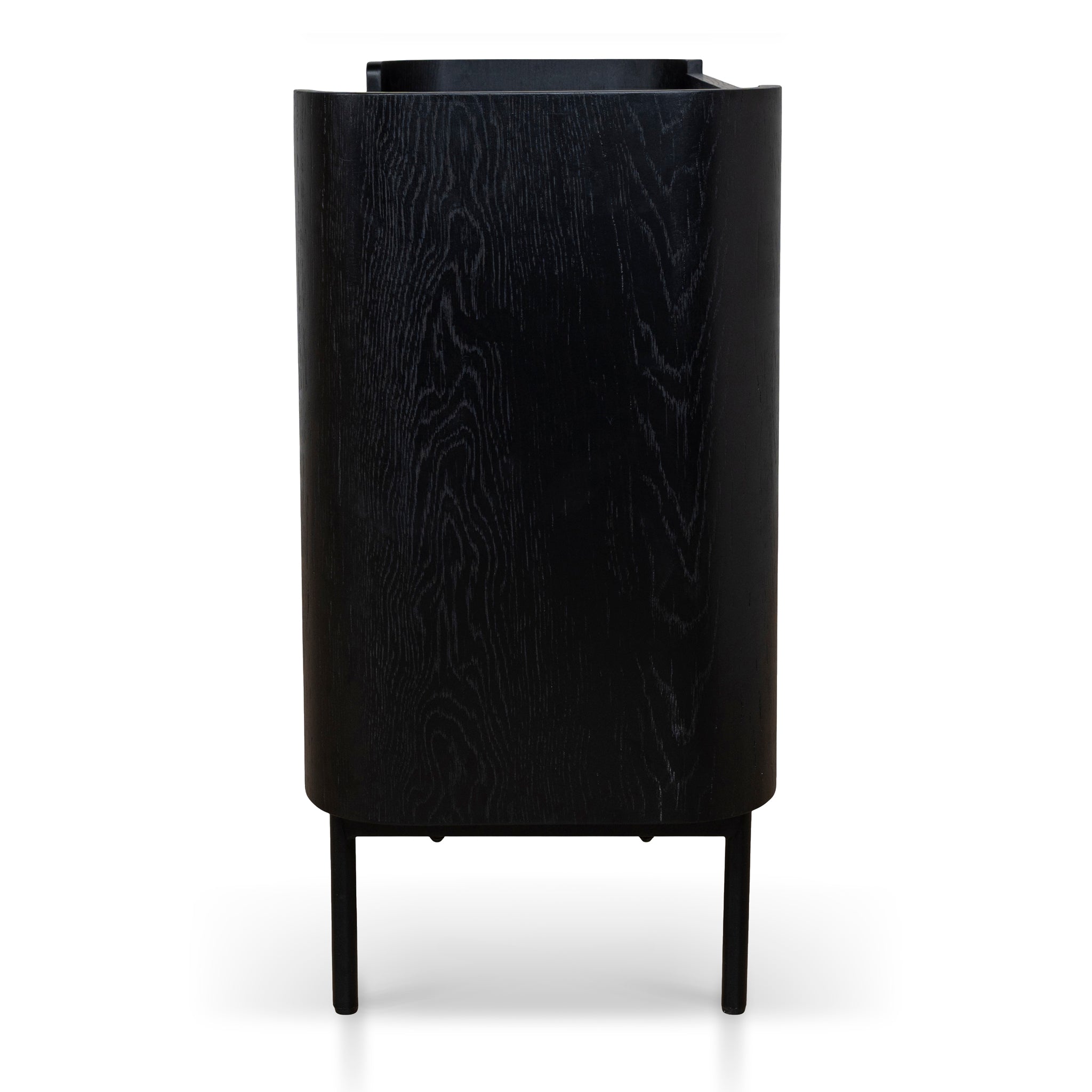Gemma 1.2m Chest of Drawers - Full Black Drawer KD-Core