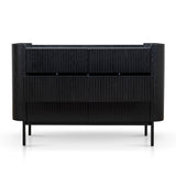 Gemma 1.2m Chest of Drawers - Full Black Drawer KD-Core