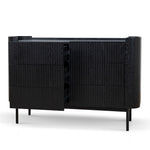 Gemma 1.2m Chest of Drawers - Full Black Drawer KD-Core