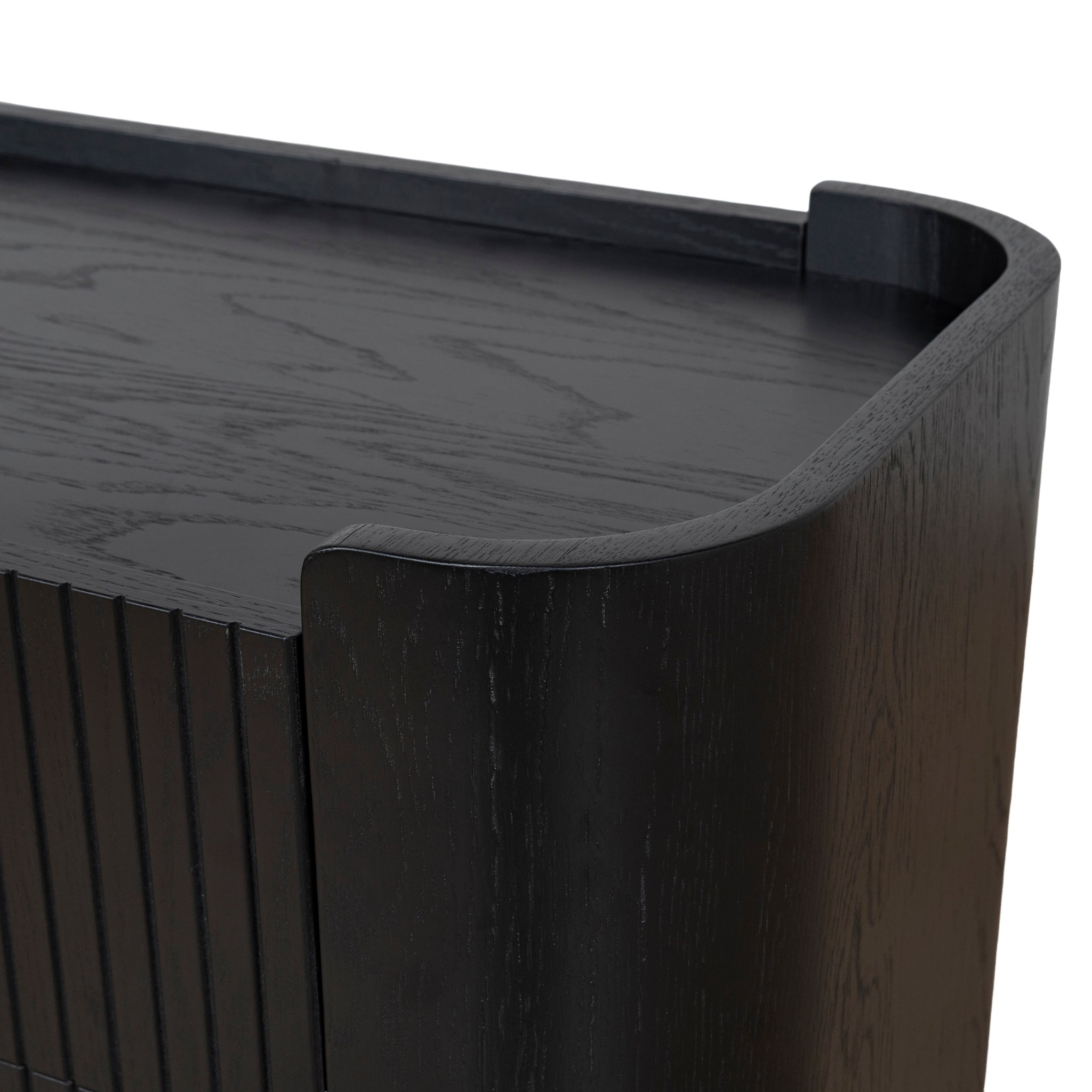 Gemma 1.2m Chest of Drawers - Full Black Drawer KD-Core