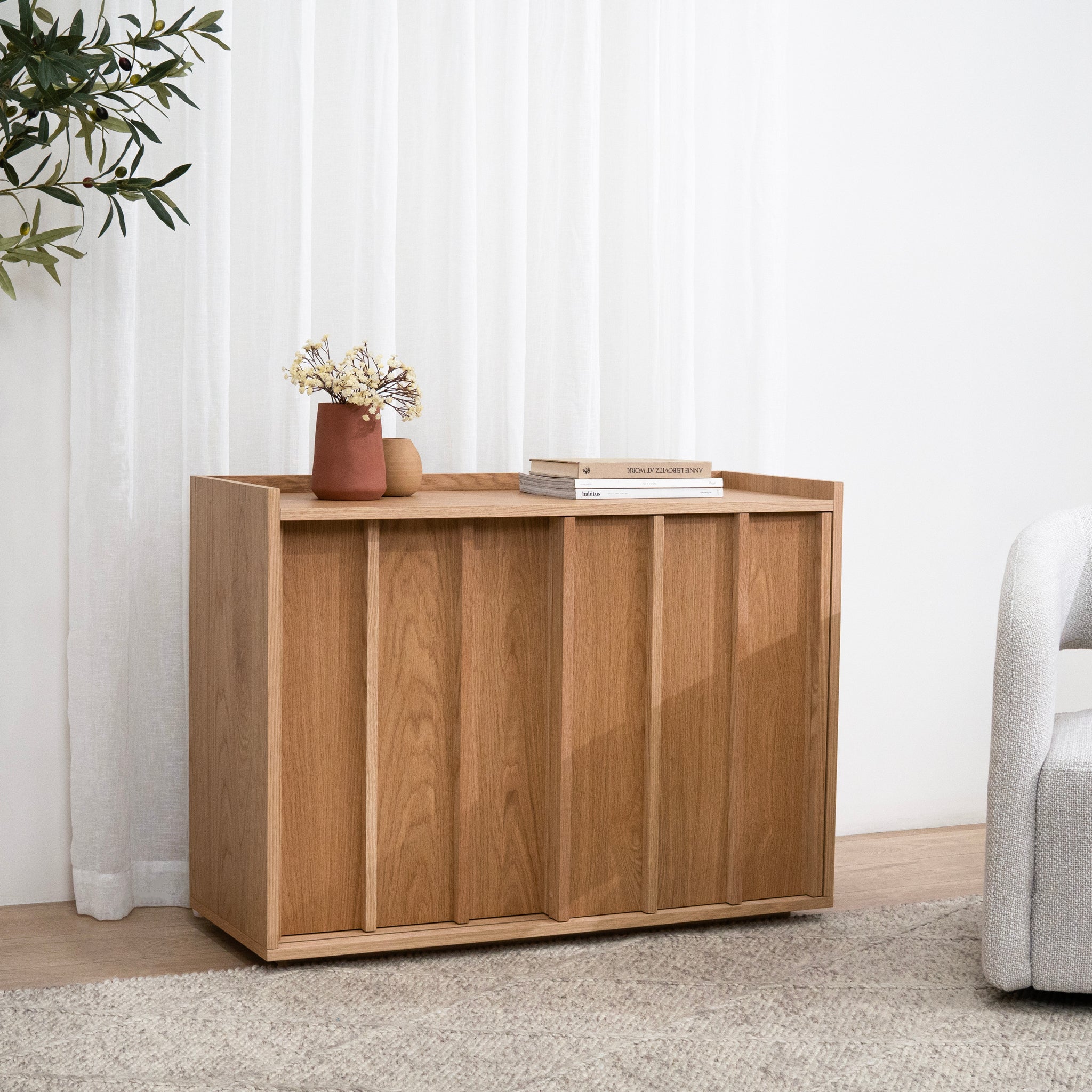 Kobus 100cm Sideboard Unit - Natural Buffet & Sideboard KD-Core