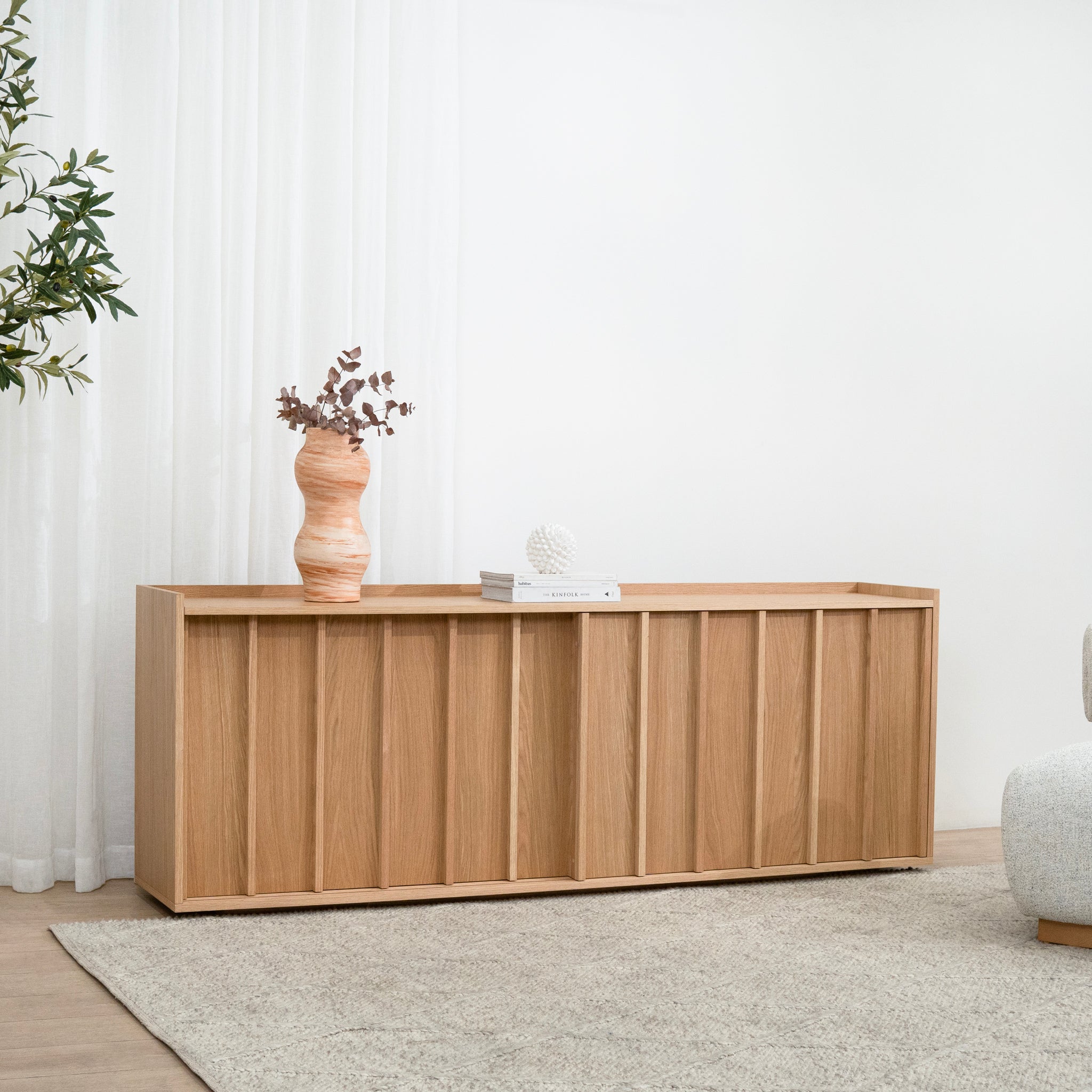 Kobus 2m Sideboard Unit - Natural Buffet & Sideboard KD-Core