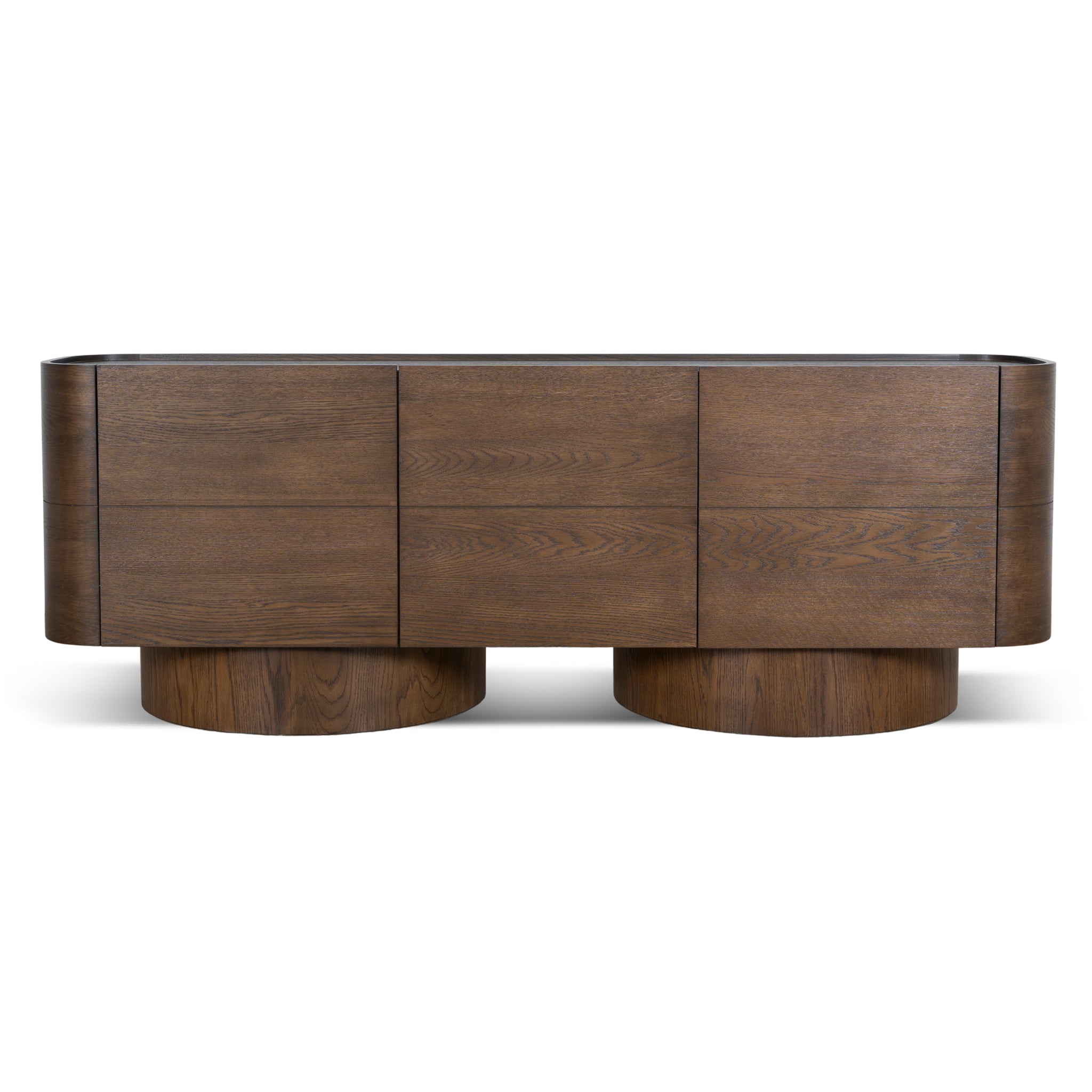 Gidon 2.2m Buffet Unit - Caramel Oak Buffet & Sideboard Valerie-Core