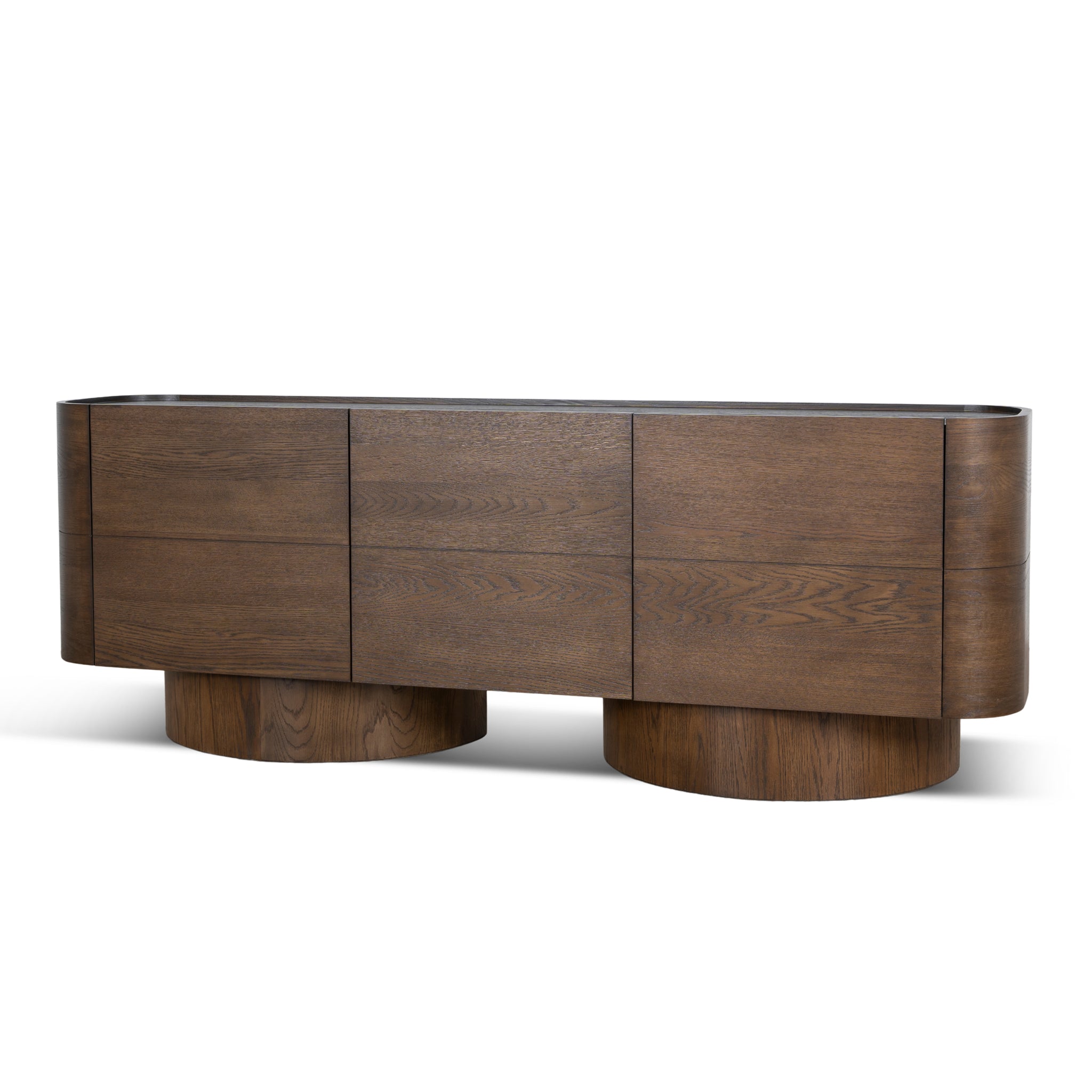 Gidon 2.2m Buffet Unit - Caramel Oak Buffet & Sideboard Valerie-Core