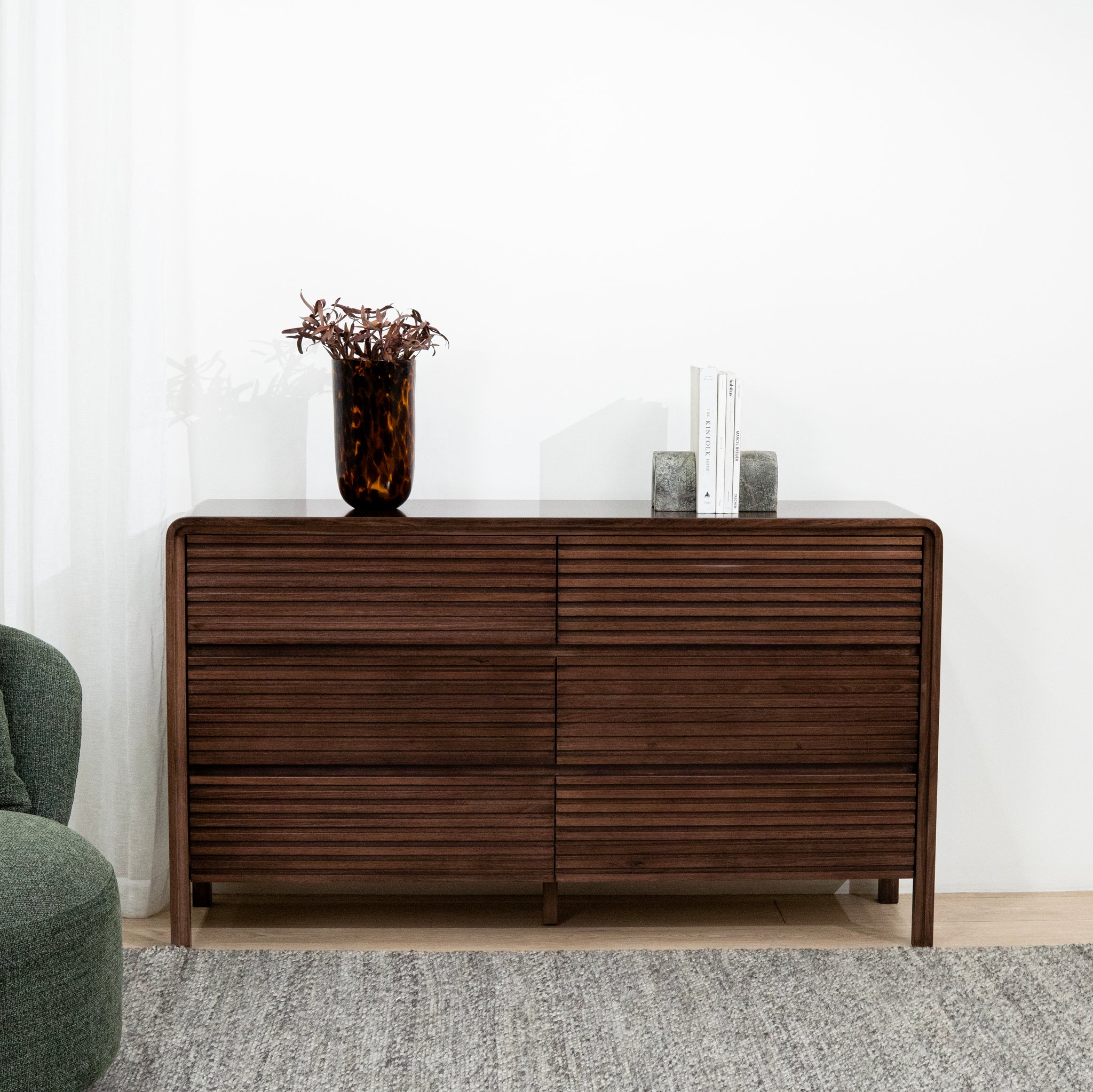 Amparo Dresser Unit - Walnut Drawer AU Wood-Core