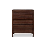 Amparo Tallboy Drawer Chest - Walnut Drawer AU Wood-Core