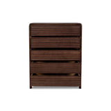 Amparo Tallboy Drawer Chest - Walnut Drawer AU Wood-Core