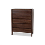 Amparo Tallboy Drawer Chest - Walnut Drawer AU Wood-Core