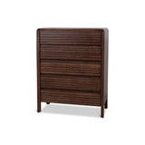 Amparo Tallboy Drawer Chest - Walnut Drawer AU Wood-Core