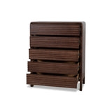 Amparo Tallboy Drawer Chest - Walnut Drawer AU Wood-Core