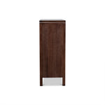 Amparo Tallboy Drawer Chest - Walnut Drawer AU Wood-Core