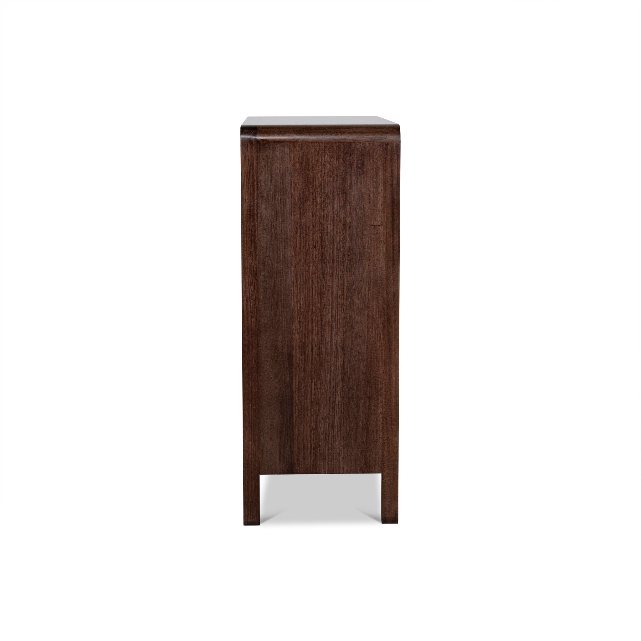 Amparo Tallboy Drawer Chest - Walnut Drawer AU Wood-Core