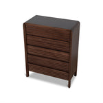 Amparo Tallboy Drawer Chest - Walnut Drawer AU Wood-Core