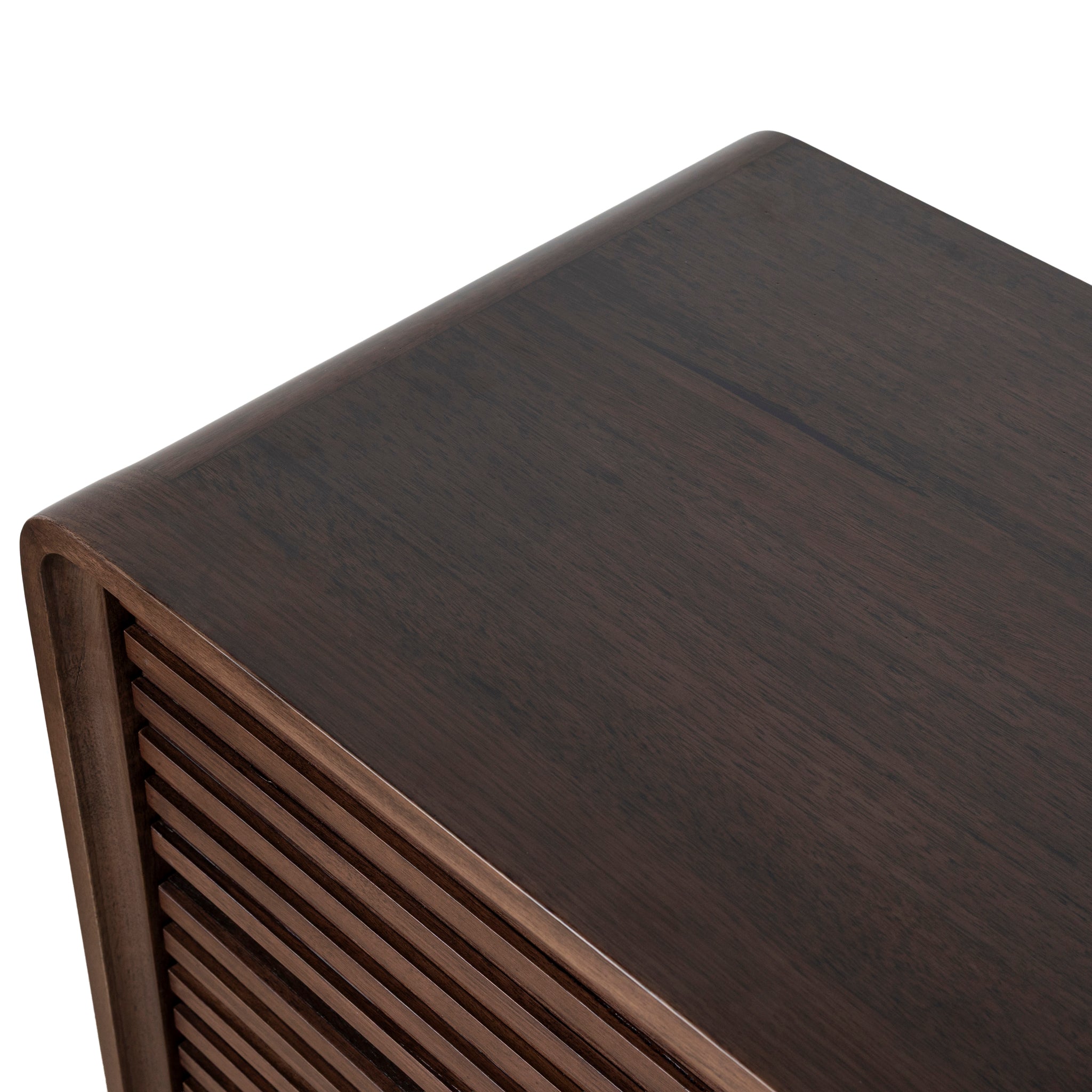 Amparo Tallboy Drawer Chest - Walnut Drawer AU Wood-Core