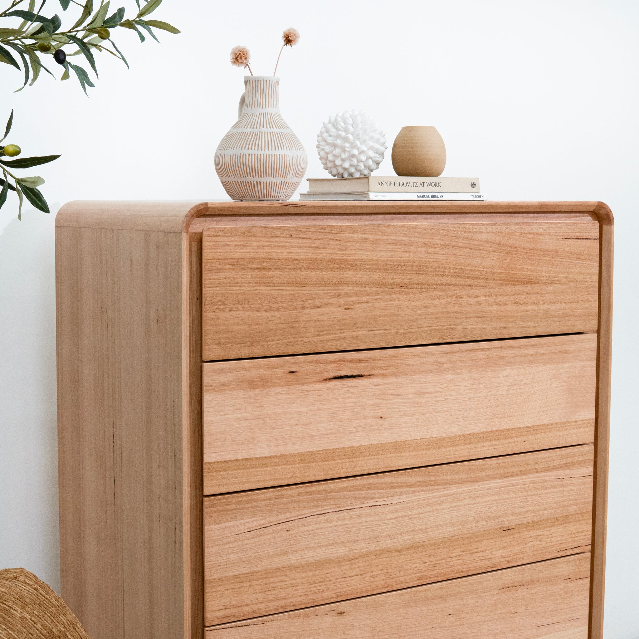Jenny Tallboy Drawer Chest - Messmate Drawer AU Wood-Core