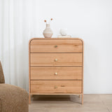 Serene 90cm Tallboy Drawer Chest - Messmate Drawer AU Wood-Core