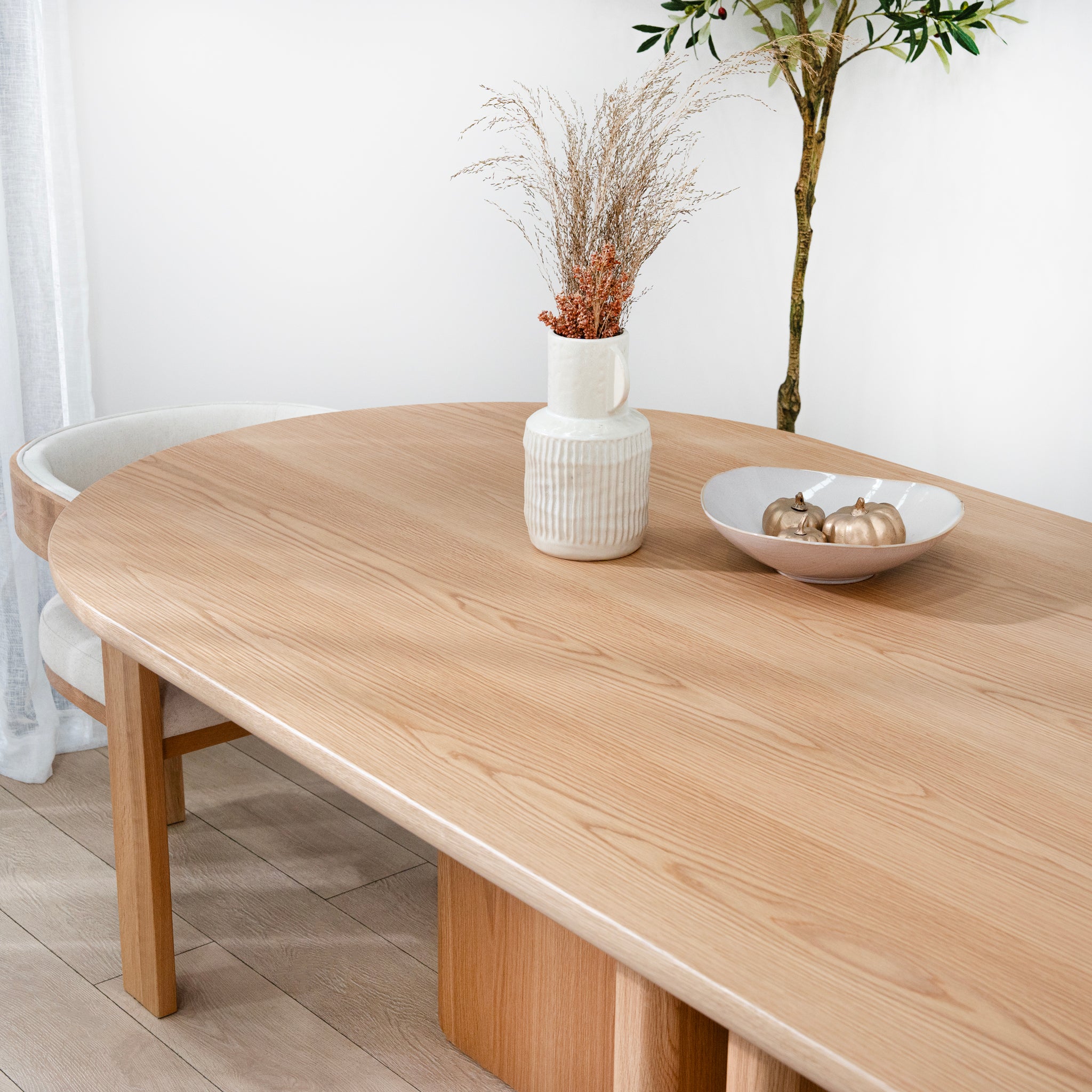 Ex Display - Valdis 2.4m Dining Table - Natural Oak Dining Table Century-Core