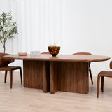 Valdis 2.4m Dining Table - Walnut Dining Table Century-Core