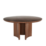 Mira 1.5m Round Dining Table - Walnut Dining Table Century-Core