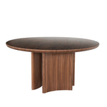 Mira 1.5m Round Dining Table - Walnut Dining Table Century-Core