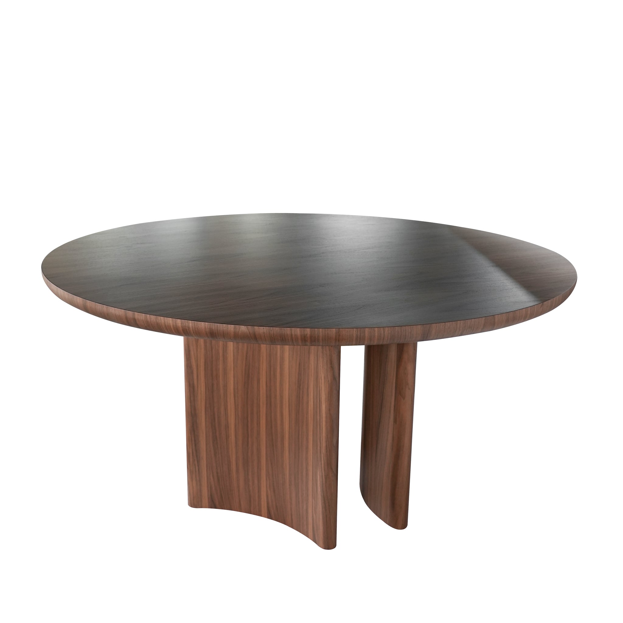 Mira 1.5m Round Dining Table - Walnut Dining Table Century-Core
