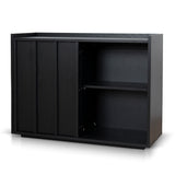 Kobus 100cm Sideboard Unit - Full Black Buffet & Sideboard KD-Core