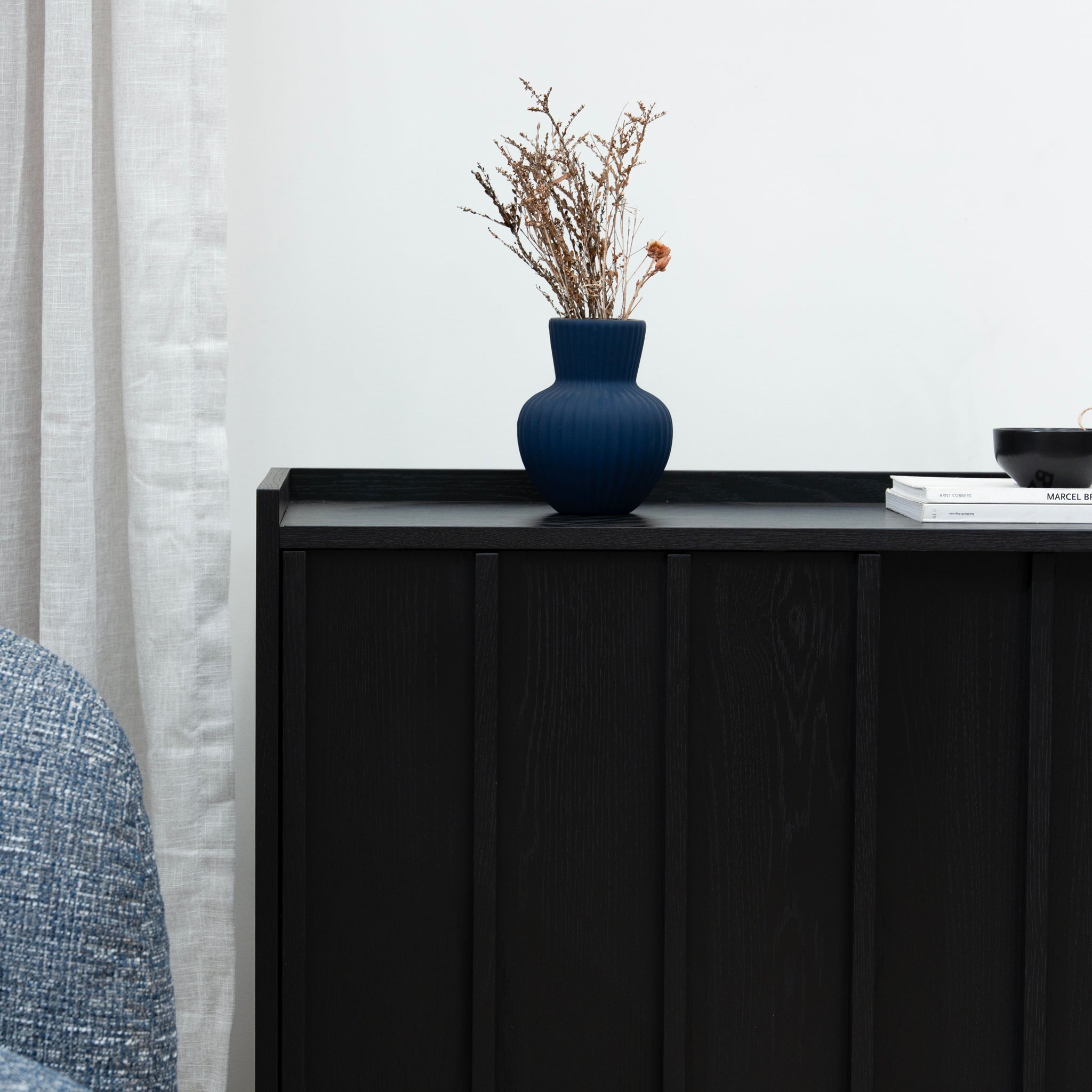 Ex Display - Kobus 100cm Sideboard Unit - Full Black Buffet & Sideboard KD-Core