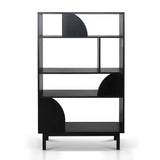 Ex Display - Adone 1.6m (H) Book Shelf - Full Black Bookshelf KD-Core