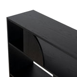 Ex Display - Adone 1.6m (H) Book Shelf - Full Black Bookshelf KD-Core