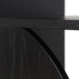 Ex Display - Adone 1.6m (H) Book Shelf - Full Black Bookshelf KD-Core