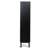 Ex Display - Adone 1.6m (H) Book Shelf - Full Black Bookshelf KD-Core