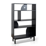 Ex Display - Adone 1.6m (H) Book Shelf - Full Black Bookshelf KD-Core