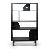 Ex Display - Adone 1.6m (H) Book Shelf - Full Black Bookshelf KD-Core