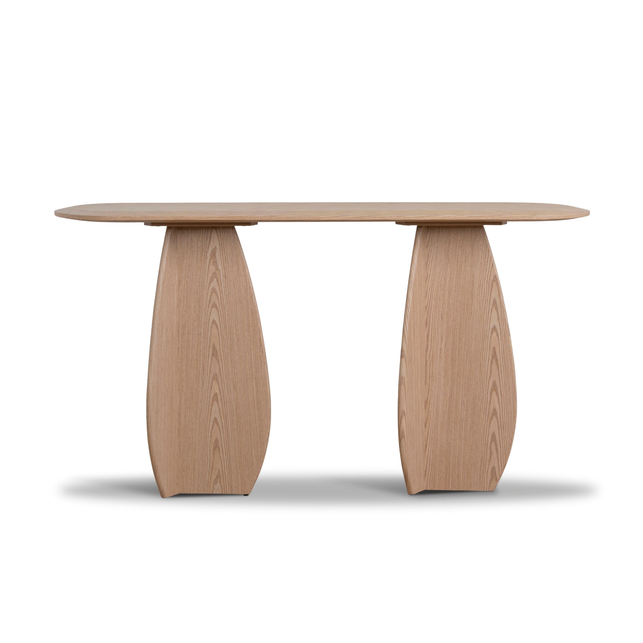 Ex Display - Marnel 1.5m Oval Console Table - Natural Oak Console Table Mika-Core