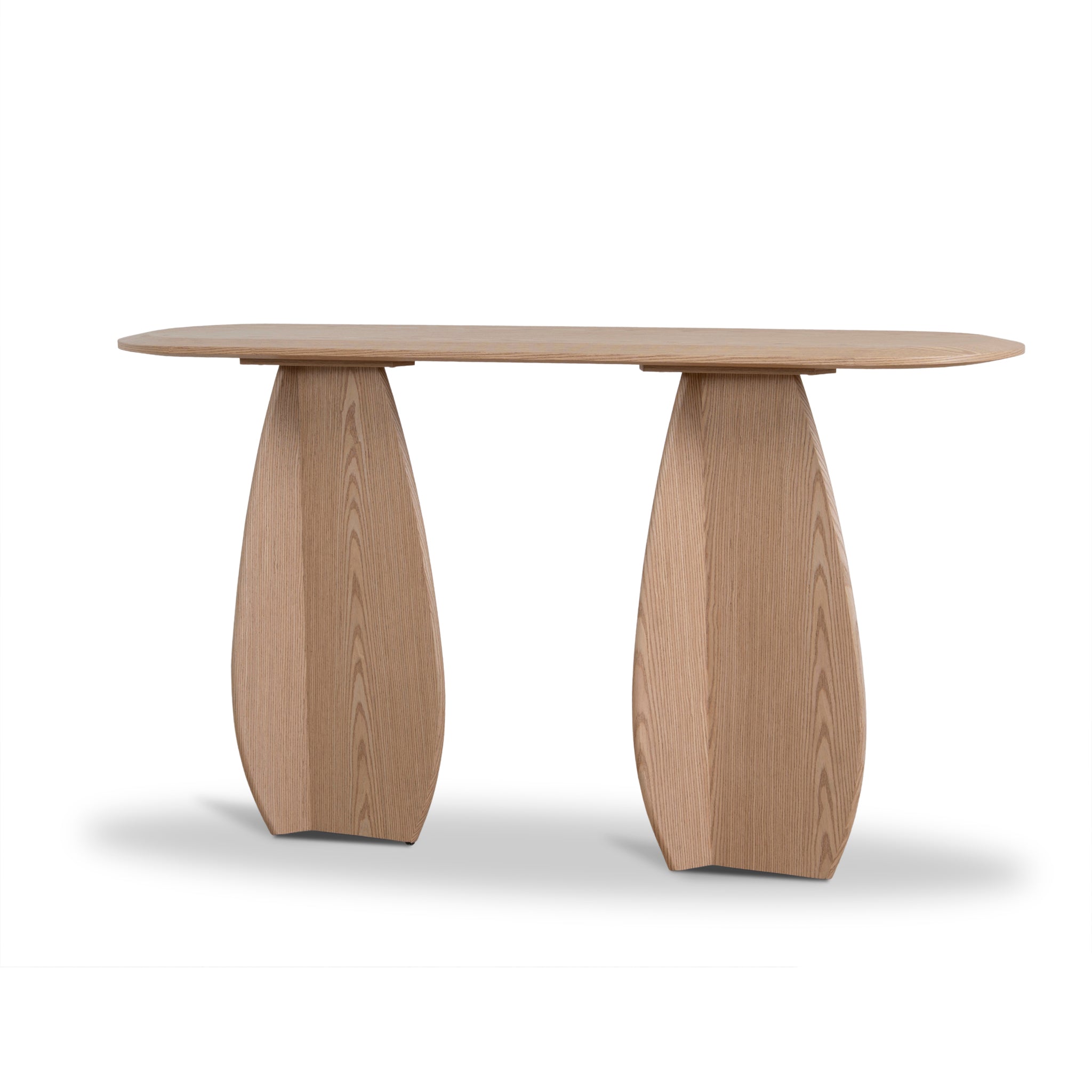 Ex Display - Marnel 1.5m Oval Console Table - Natural Oak Console Table Mika-Core