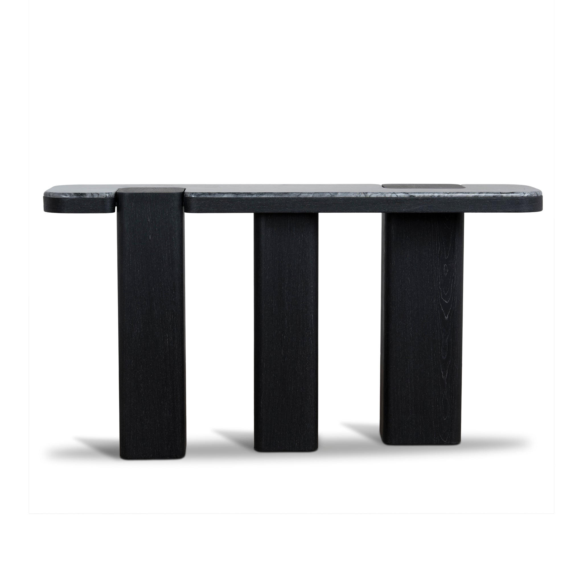 Ex Display - Velanova 1.5m Marble Console Table - Black Console Table Mika-Core