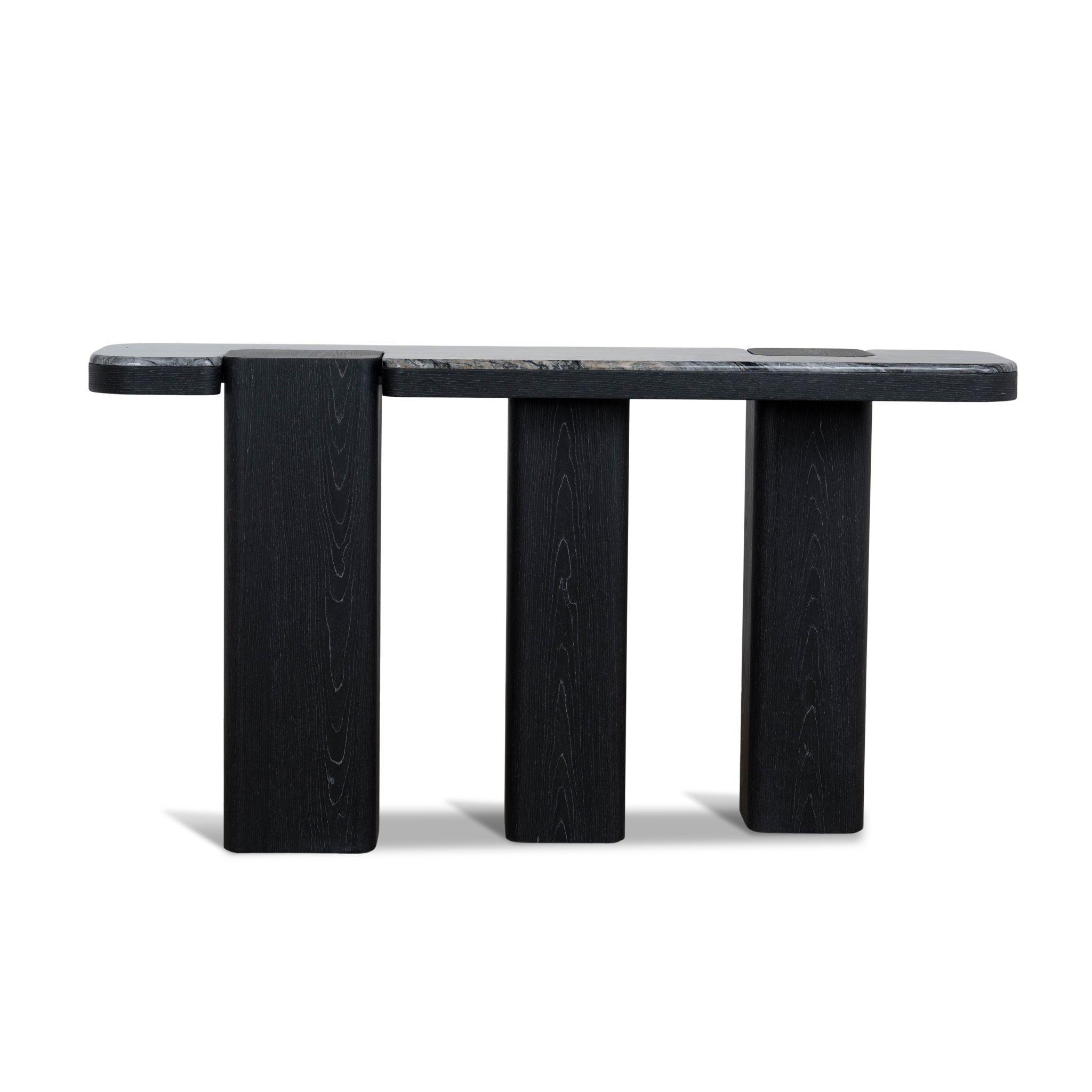 Ex Display - Velanova 1.5m Marble Console Table - Black Console Table Mika-Core