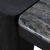 Ex Display - Velanova 1.5m Marble Console Table - Black Console Table Mika-Core