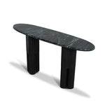 Ex Display - Arvilo 1.5m Marble Console Table - Black Console Table Mika-Core