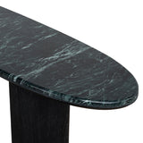 Ex Display - Arvilo 1.5m Marble Console Table - Black Console Table Mika-Core