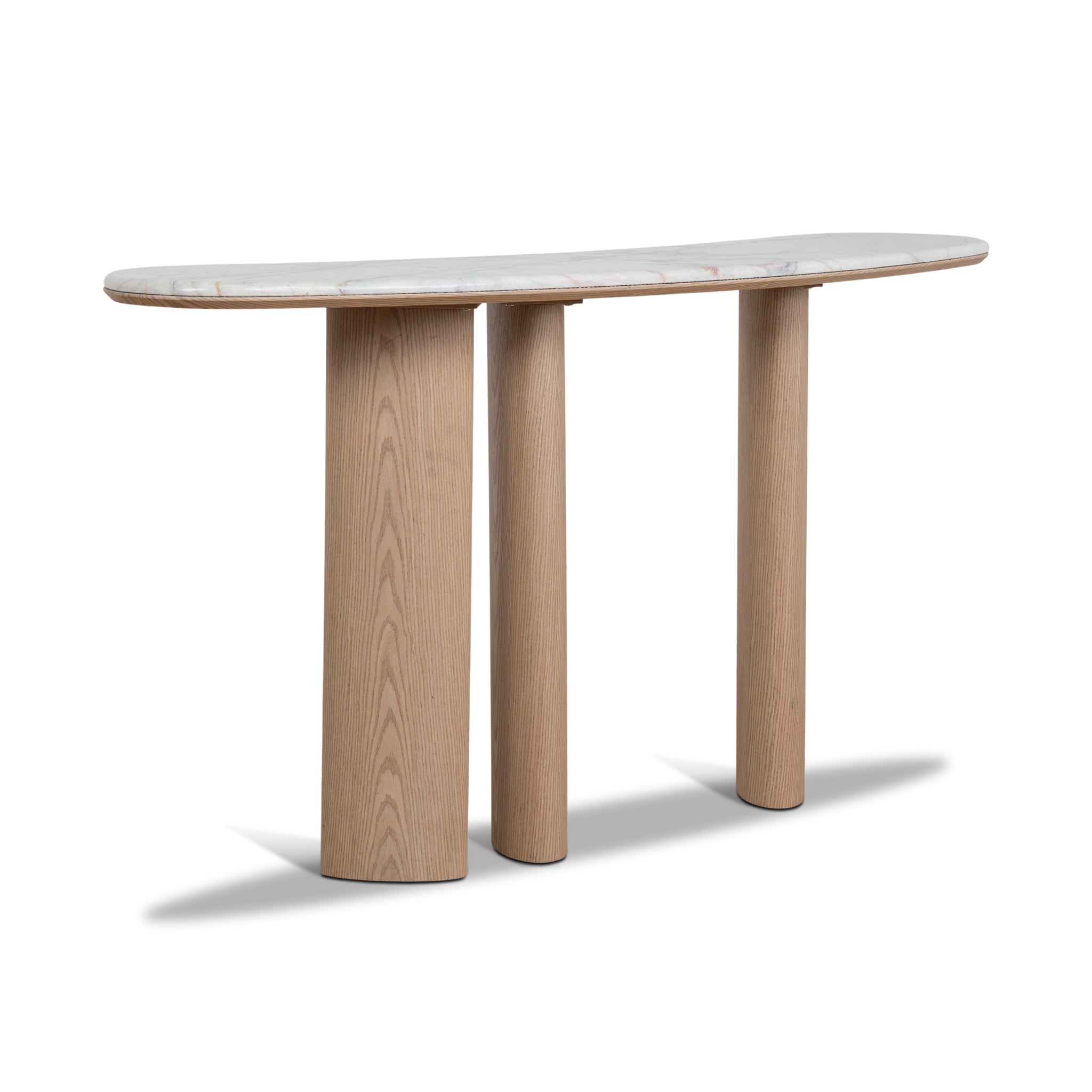 Ex Display - Velto 1.6m Marble Console Table - Natural Console Table Mika-Core
