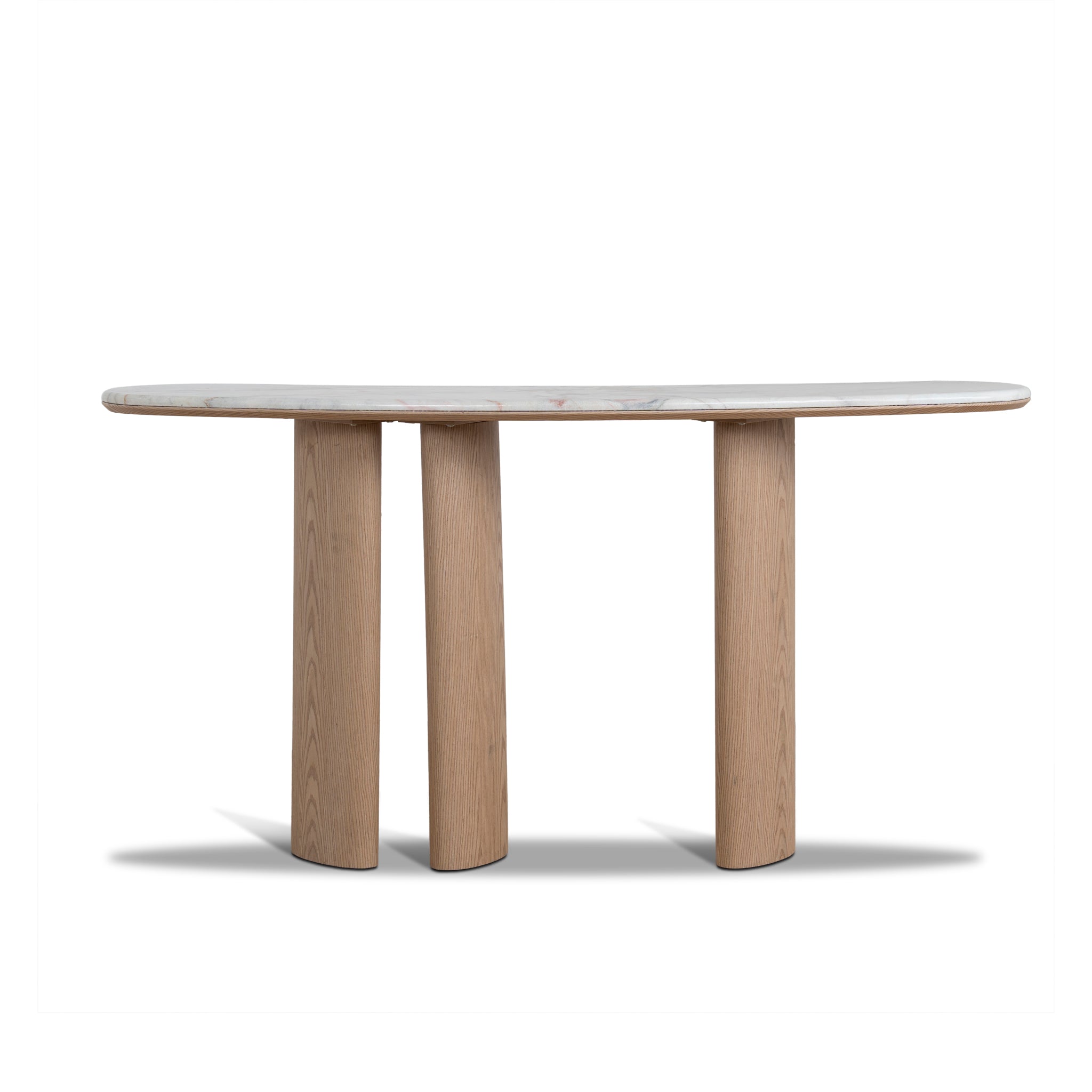 Ex Display - Velto 1.6m Marble Console Table - Natural Console Table Mika-Core
