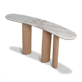 Ex Display - Velto 1.6m Marble Console Table - Natural Console Table Mika-Core