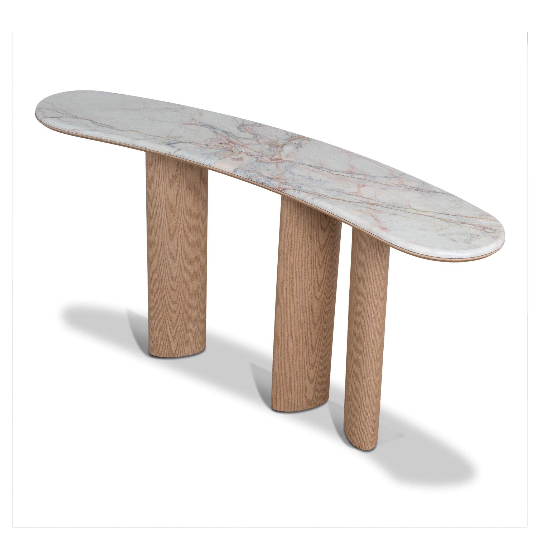 Ex Display - Velto 1.6m Marble Console Table - Natural Console Table Mika-Core