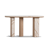 Ex Display - Dravine 1.5m Marble Console Table - Natural Console Table Mika-Core