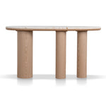 Ex Display - Dravine 1.5m Marble Console Table - Natural Console Table Mika-Core